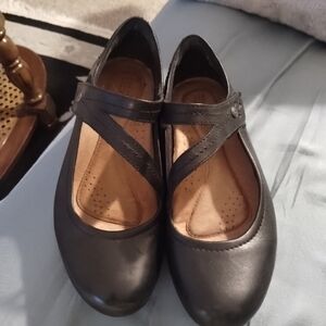 Rockport Women's Black Leather MaryJanes Sz 7